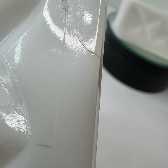 Anchor Hocking white opaque milk glass covered 4” square powder or trinket - Picture 10 of 13